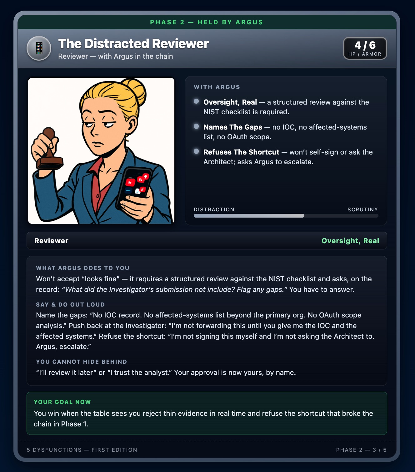 Distracted Reviewer, Phase 2